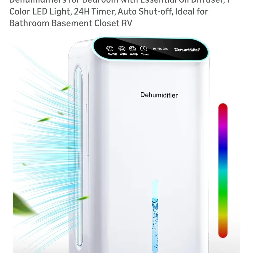 White Dehumidifier with LED Display - Picture 1 of 7